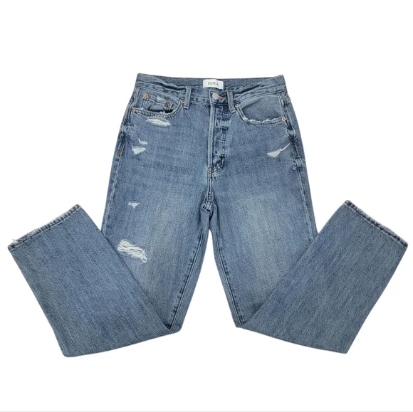 Pistola Charlie High Rise Straight Leg Ankle Length Button Fly Denim Wom… - Picture 9 of 16